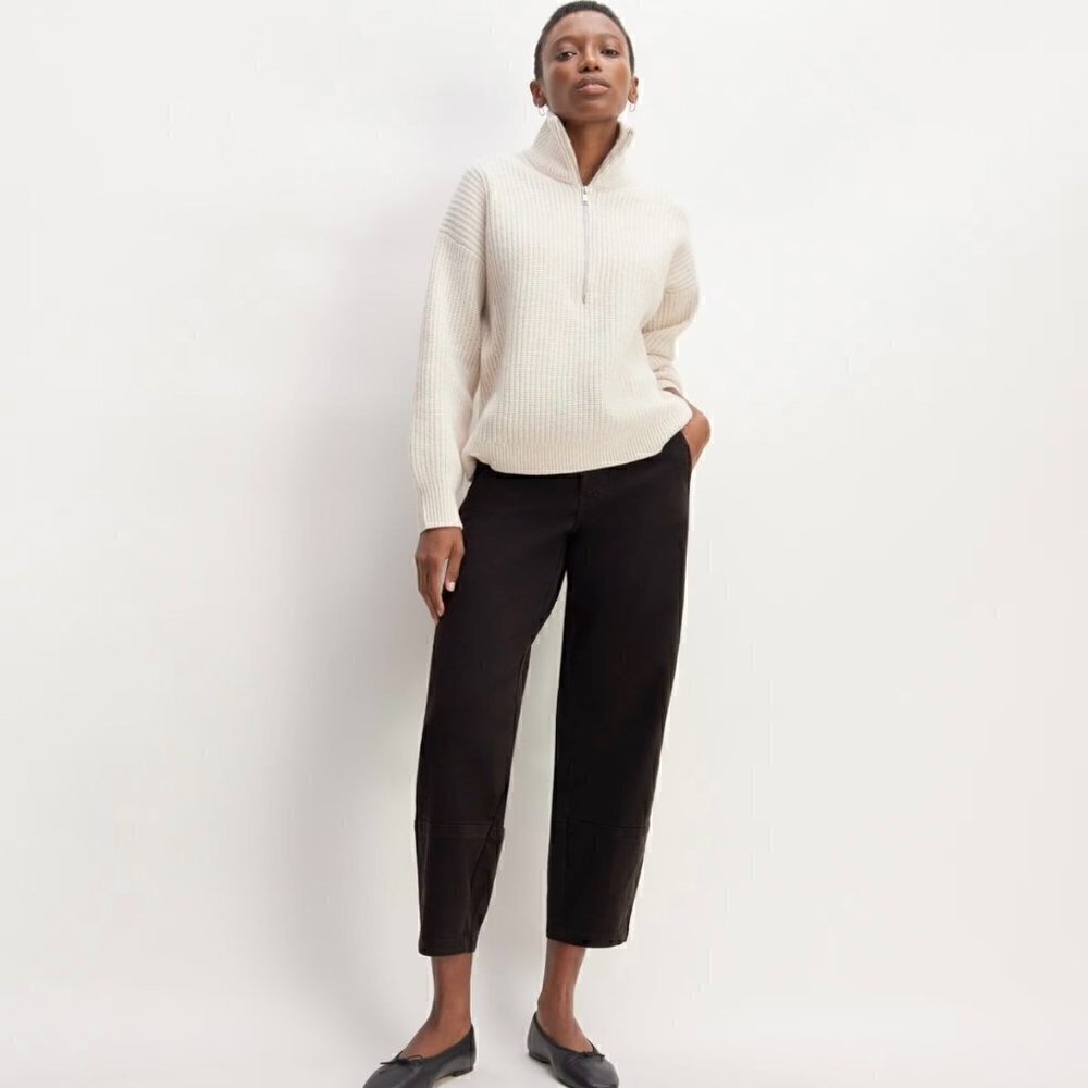 NWOT Everlane The Utility Barrel Pant in Black - Size 00